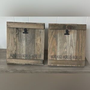 Natural Wood Wall Art with Inspirational Message